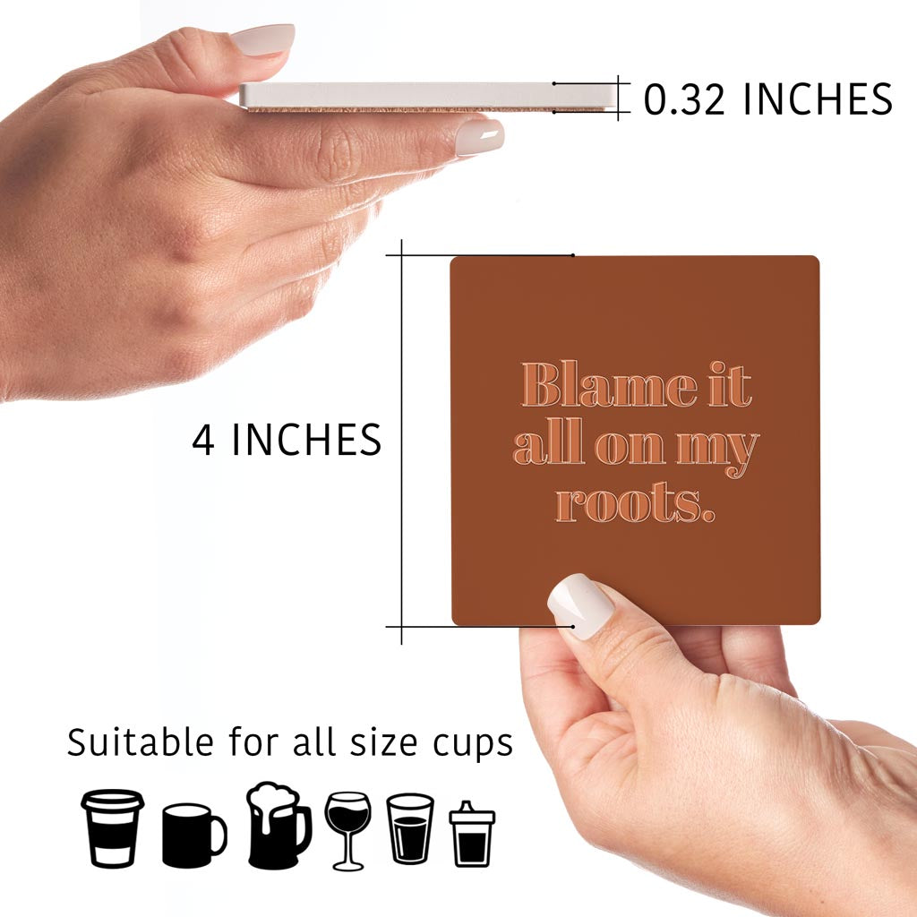 Modern Minimalist Arkansas Roots | Absorbent Coasters | Set of 4 | Min 2