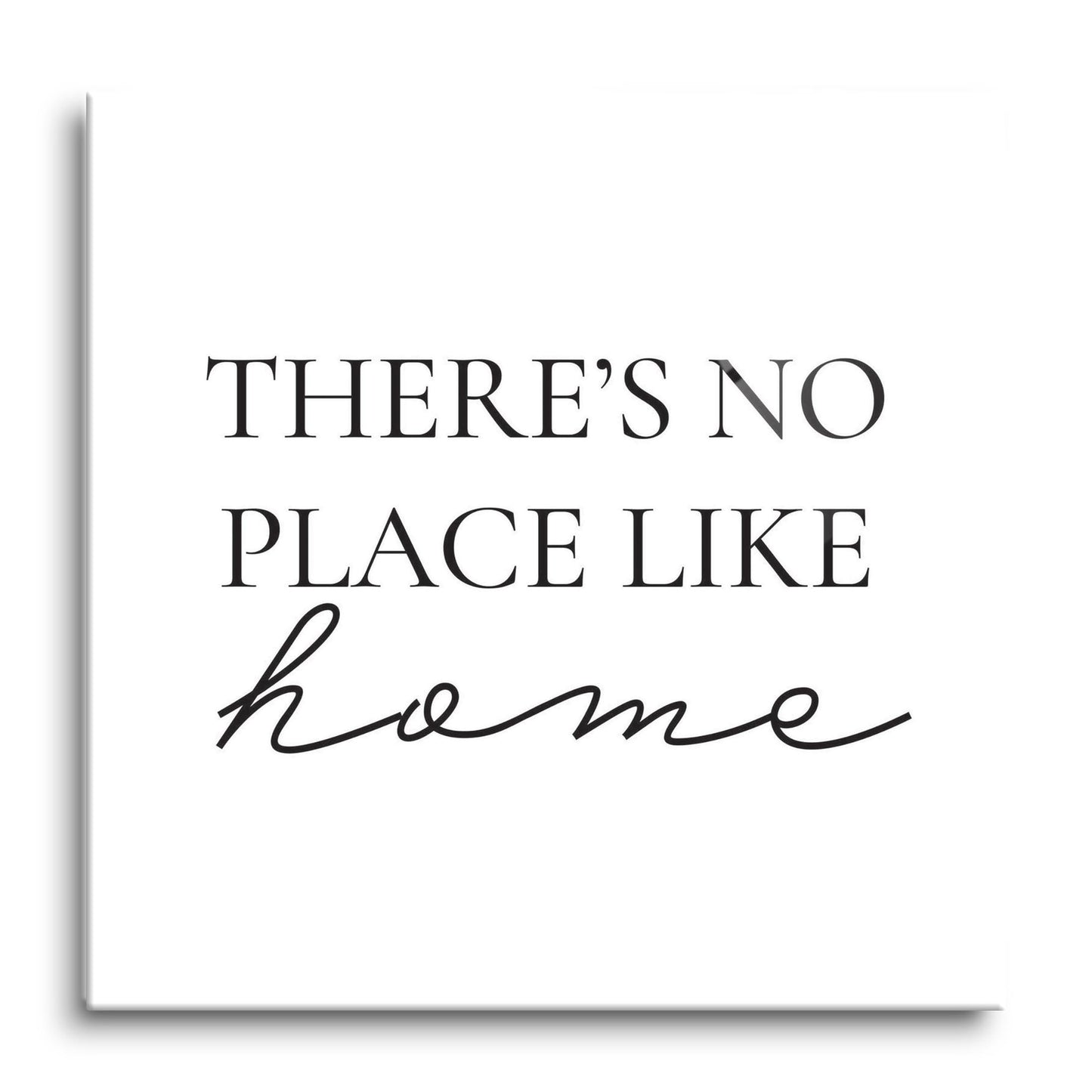 Minimalist B&W Kansas No Place Like Home | Hi-Def Glass Art | Eaches | Min 1