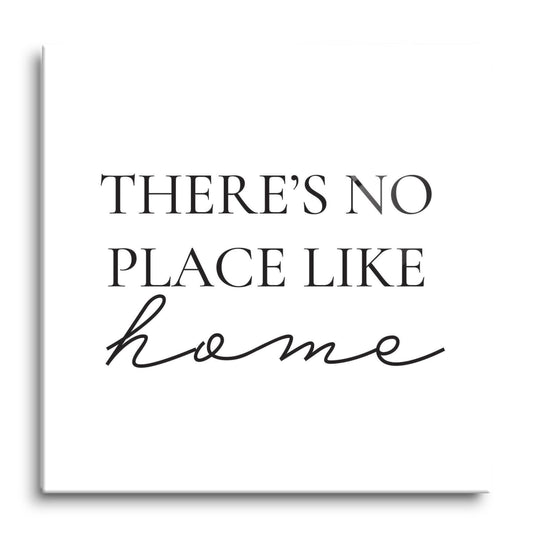 Minimalist B&W Kansas No Place Like Home | Hi-Def Glass Art | Eaches | Min 1