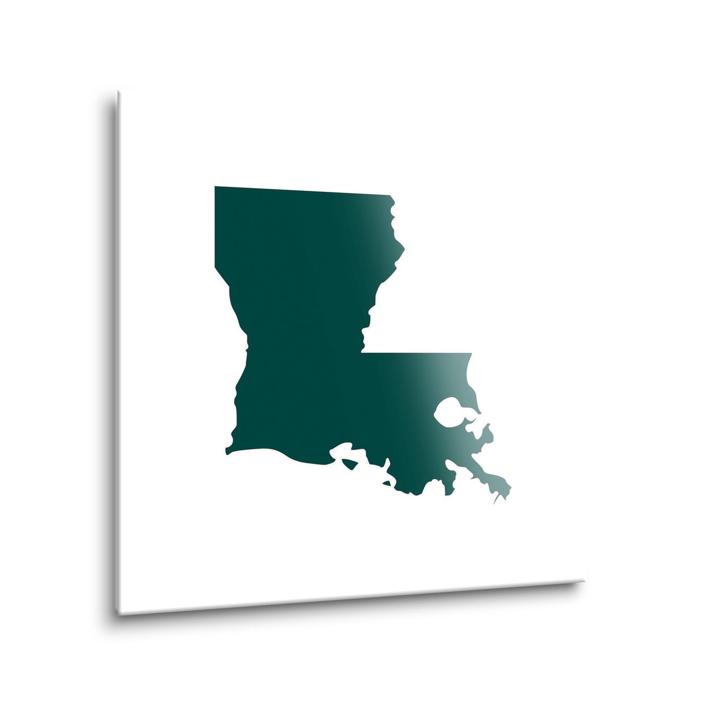 Blue White Louisiana State Shape | Hi-Def Glass Art | Eaches | Min 2