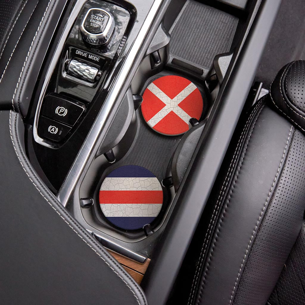 Nautical Flags | Absorbent Car Coasters | Set of 2 | Min 4