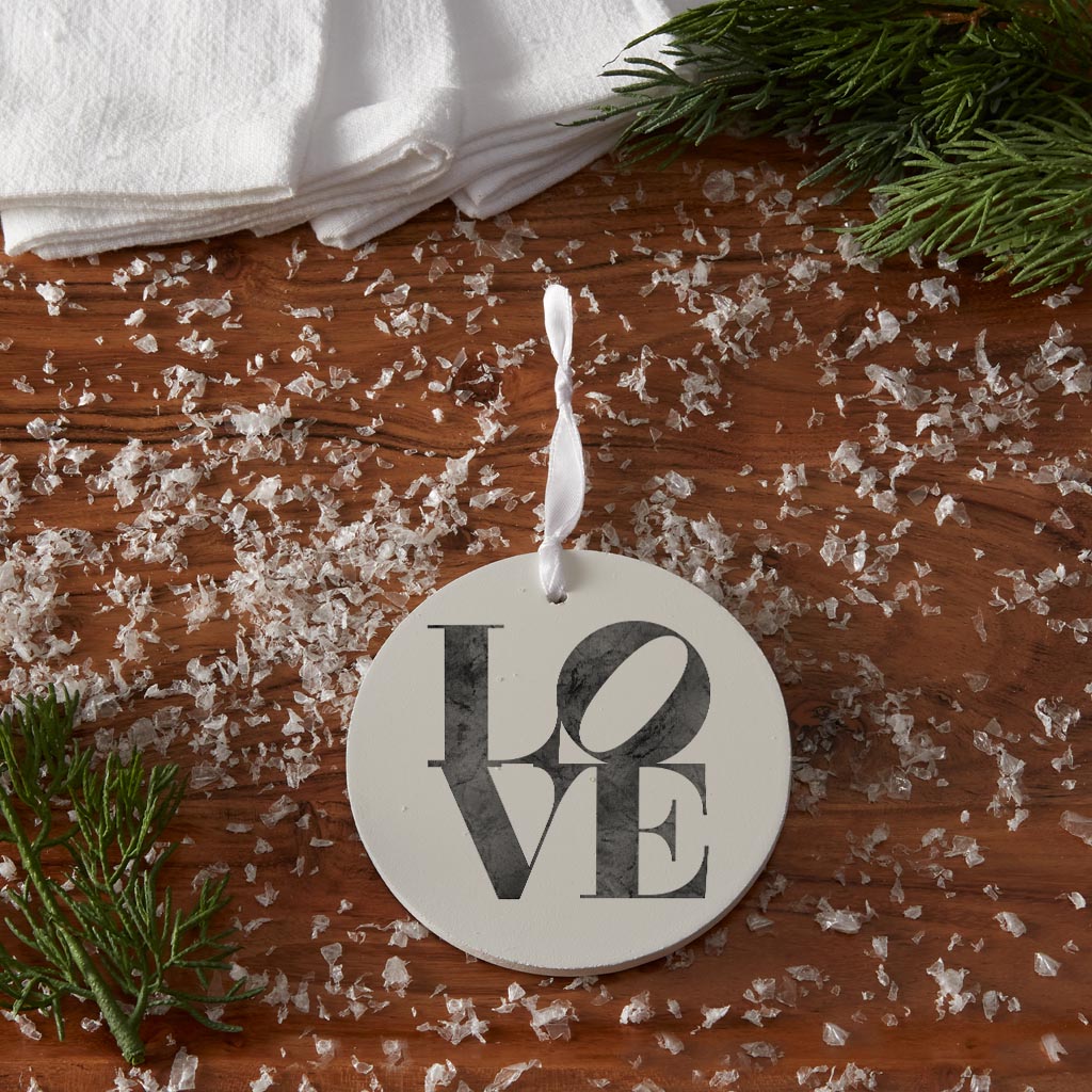 Minimalistic B&W Pennsylvania Love Light| Wood Ornament | Eaches | Min 6