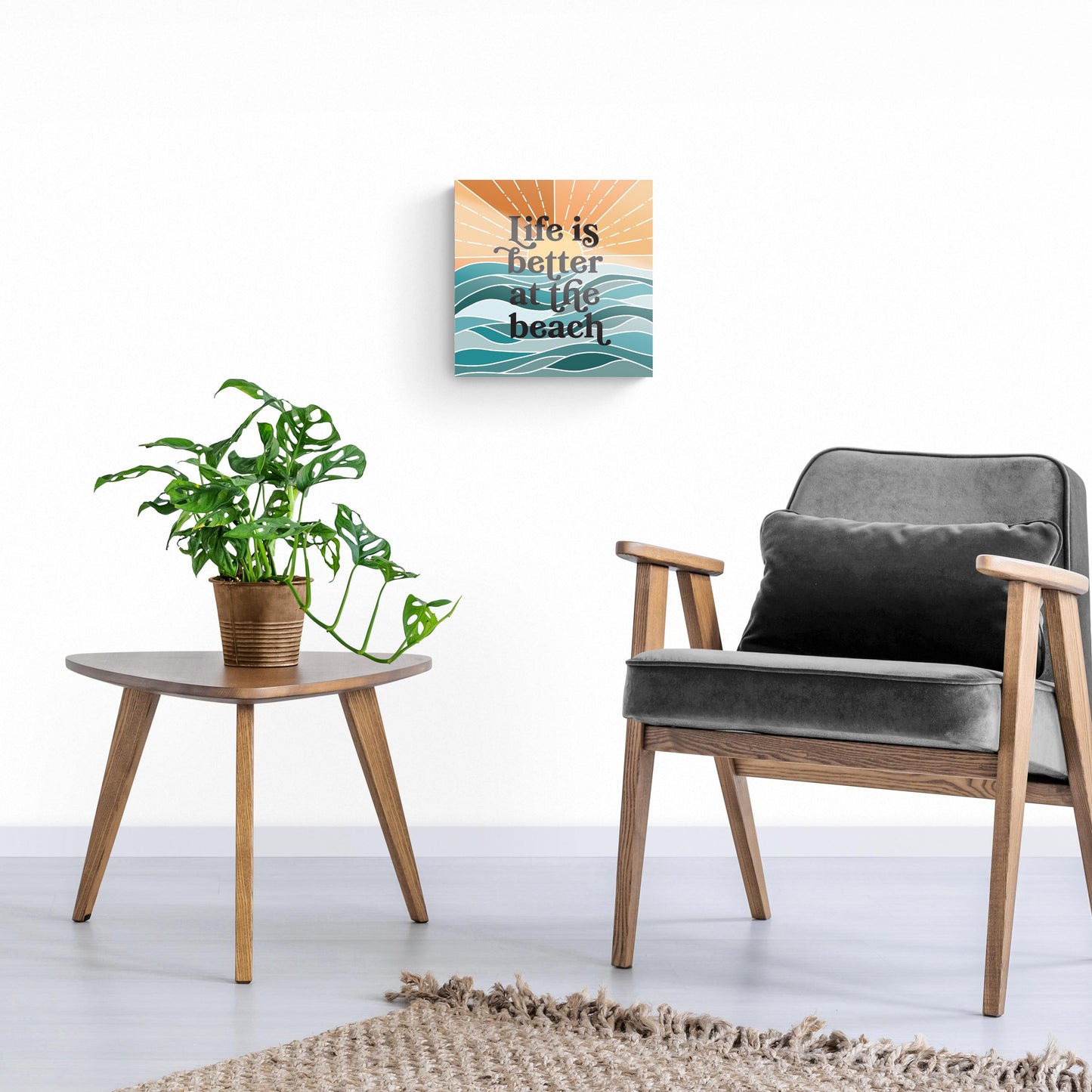 Life Is Better At The Beach | Hi-Def Glass Art | Eaches | Min 1