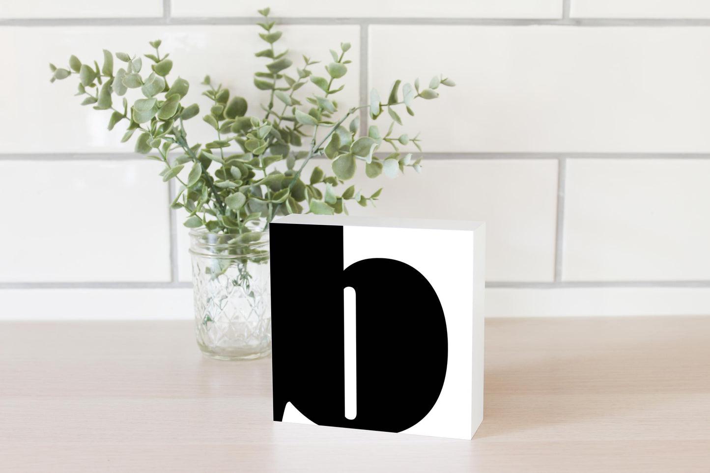 Fun Chunky Monogram B | Wood Block | Eaches | Min 4