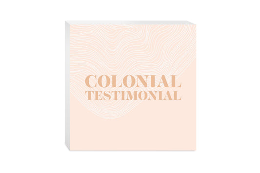 Modern Minimalist Pennsylvania Colonial Quip | Wood Block | Eaches | Min 2