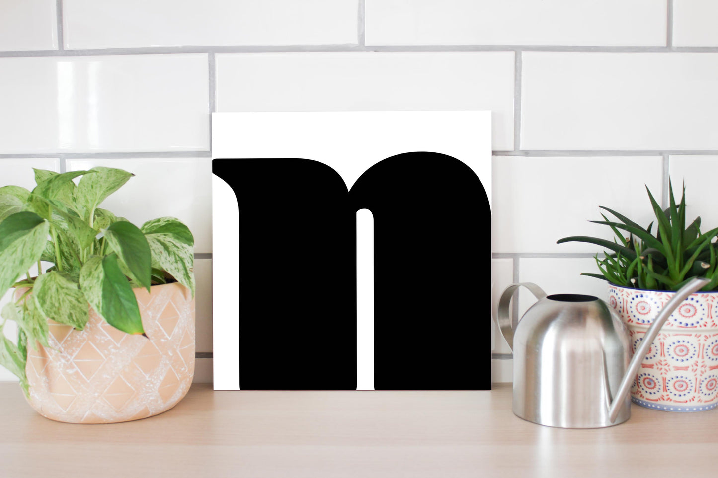 Fun Chunky Monogram N | Wood Sign | Eaches | Min 2