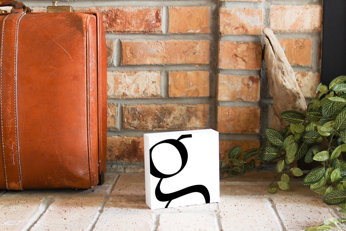 Minimal Monogram G | Wood Block | Eaches | Min 4