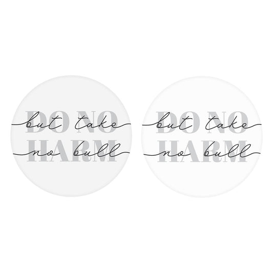 Modern Do No Harm Take No Bull Texas| Absorbent Car Coasters | Set of 2 | Min 4