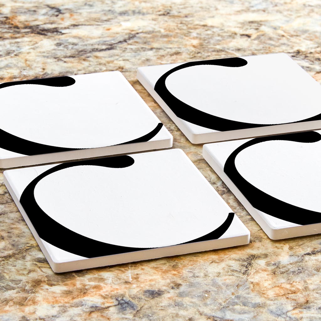 Minimal Monogram C | Absorbent Coasters | Set of 4 | Min 2