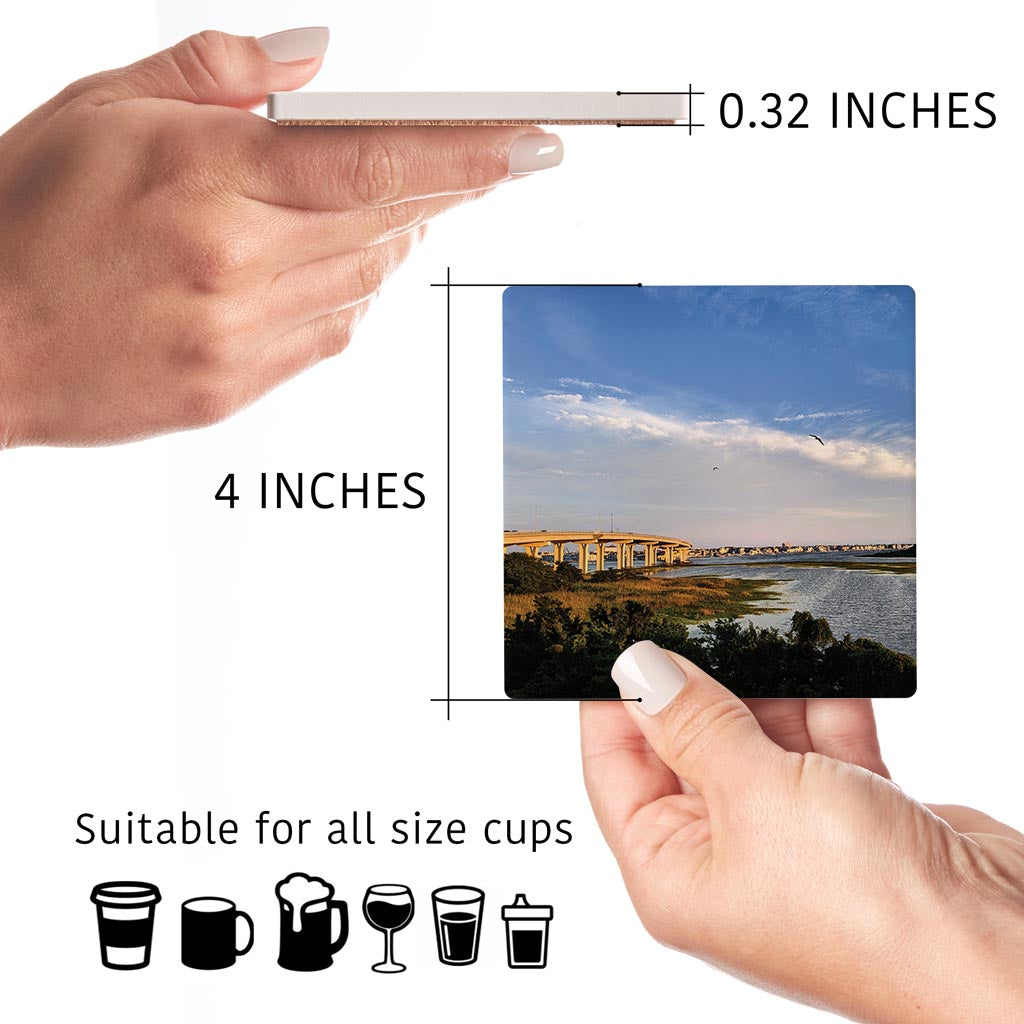 OCNJ Photo | Absorbent Coasters | Set of 4 | Min 2