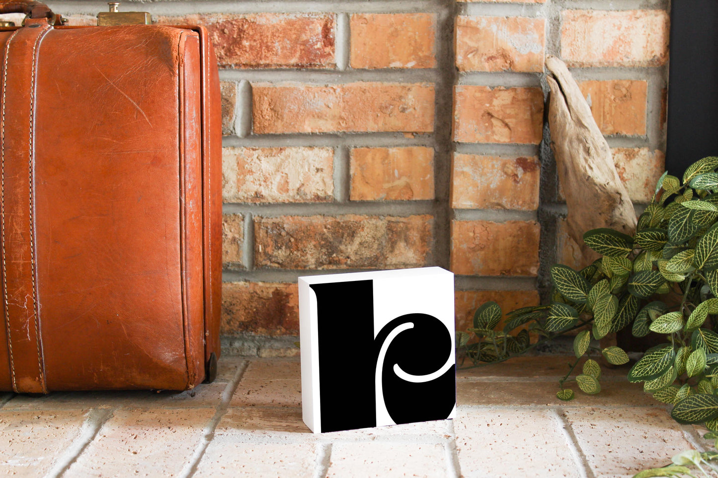 Fun Chunky Monogram K | Wood Block | Eaches | Min 4