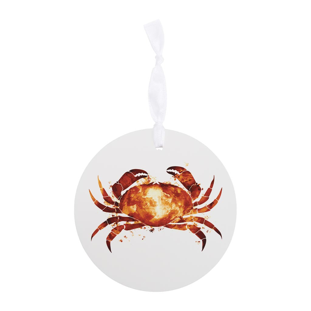 East Coast Water Color Crab | Wood Ornament | Eaches | Min 6