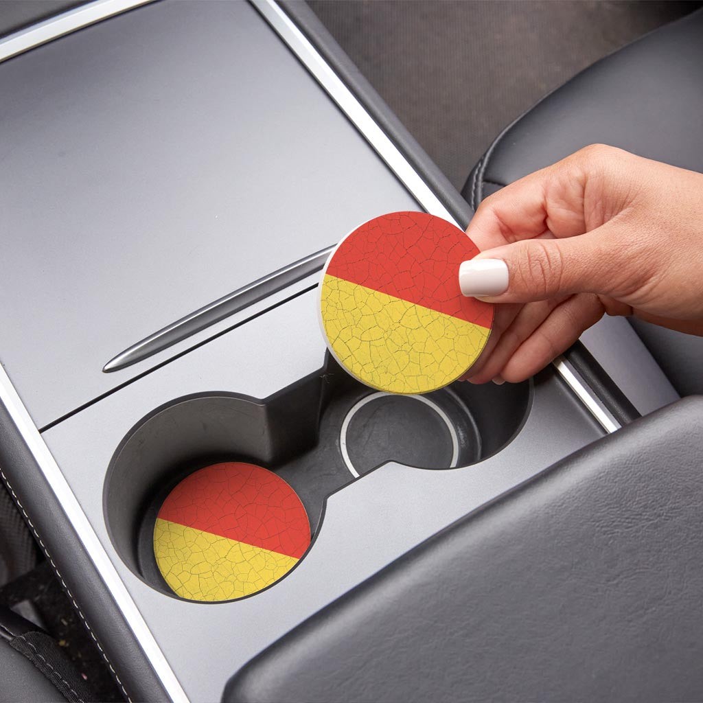 Nautical Flag Oscar| Absorbent Car Coasters | Set of 2 | Min 4