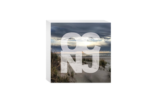 OCNJ Photo With Text | Wood Block | Eaches | Min 4
