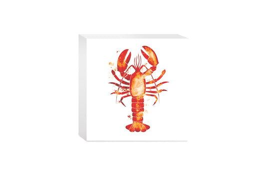 East Coast Water Color Lobster | Wood Block | Eaches | Min 4