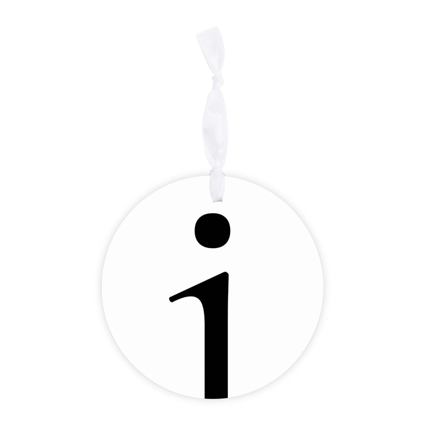 Minimalist Monogram I Circle| Wood Ornament | Eaches | Min 6