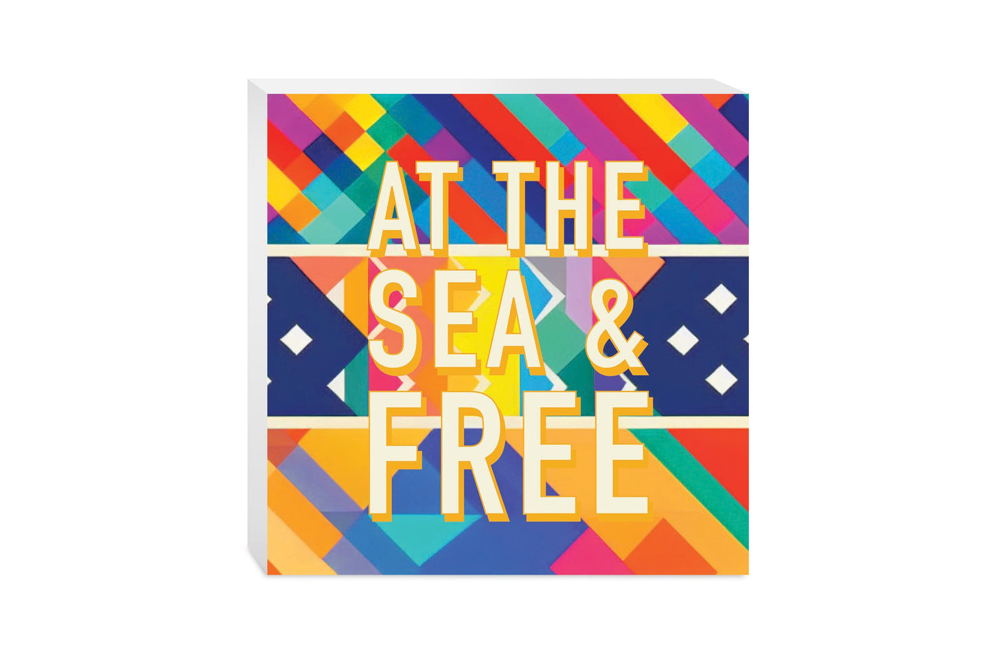 At The Sea Free | Wood Block | Eaches | Min 2
