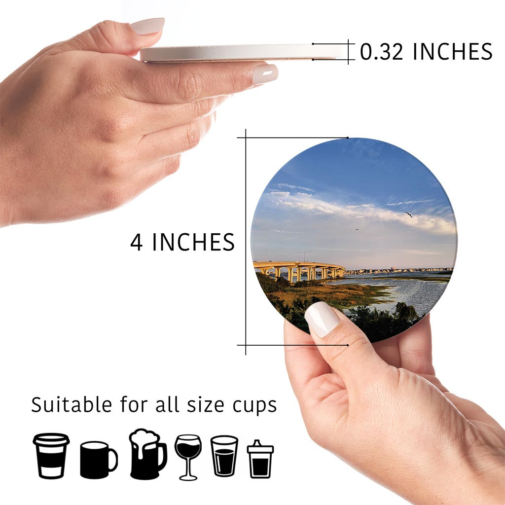 OCNJ Photo | Absorbent Coasters | Set of 4 | Min 2