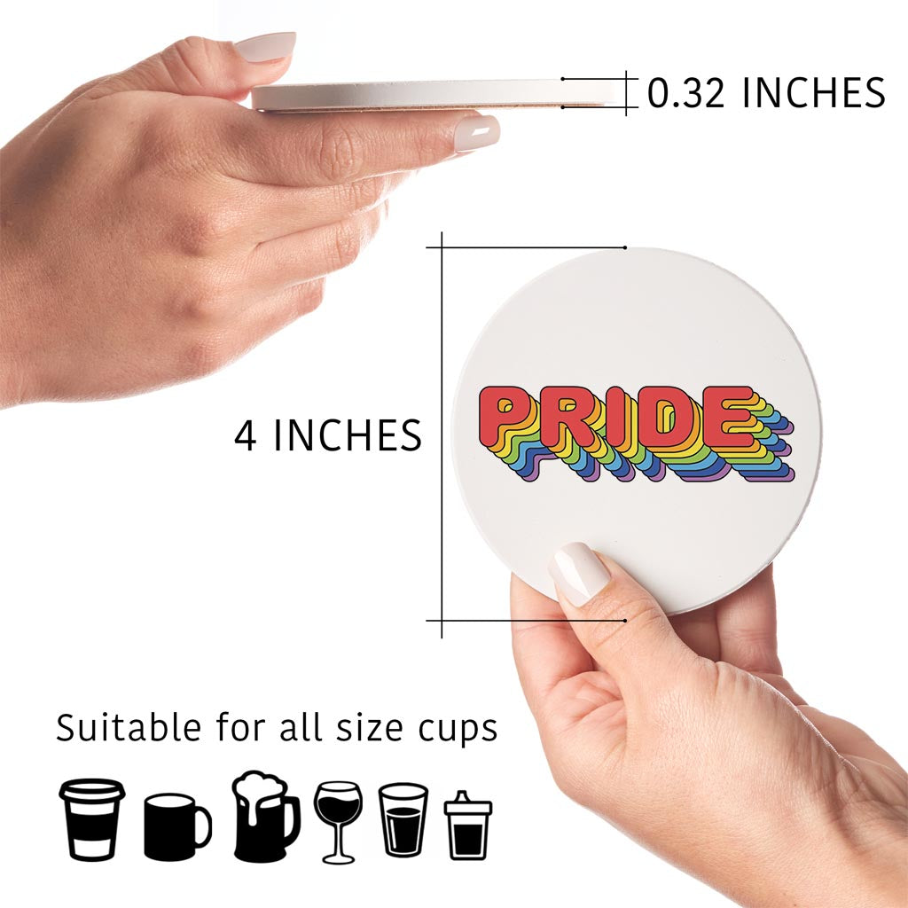Retro Pride | Absorbent Coasters | Set of 4 | Min 2