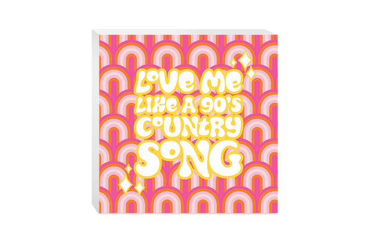90S Country Song | Wood Block | Eaches | Min 2