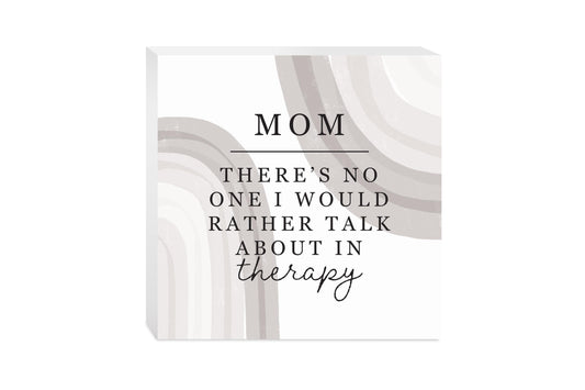 Modern Minimalist Mothers Day Therapy | Wood Block | Eaches | Min 2
