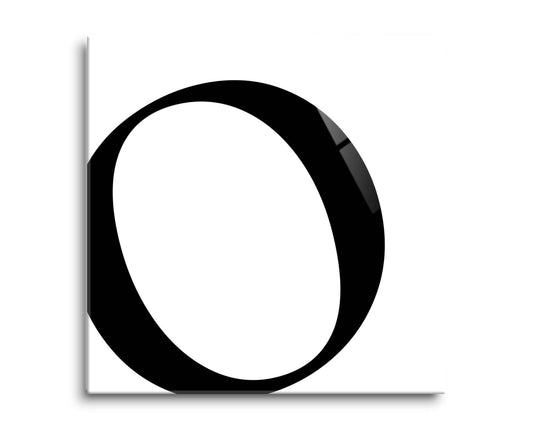 Minimal Monogram O | Hi-Def Glass Art | Eaches | Min 2