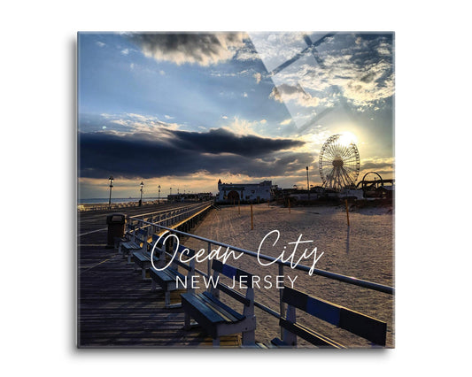 OCNJ Photo With Text | Hi-Def Glass Art | Eaches | Min 2