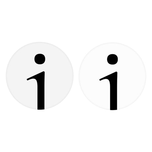 Minimalist Monogram I Circle | Absorbent Car Coasters | Set of 2 | Min 4