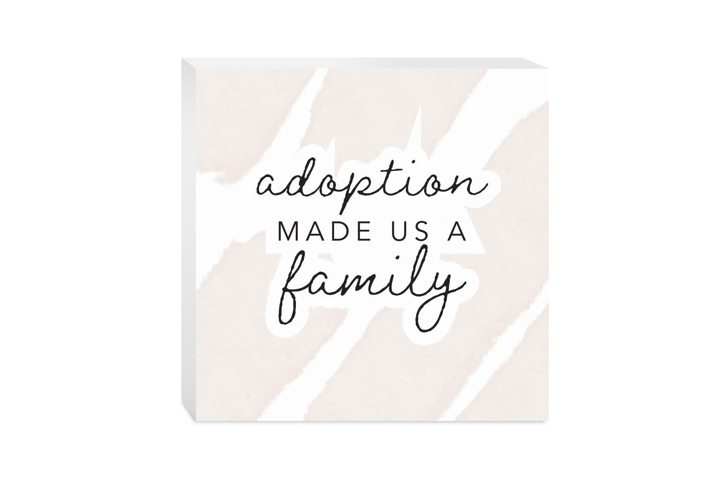 Modern Minimalist Mothers Day Adoption | Wood Block | Eaches | Min 2