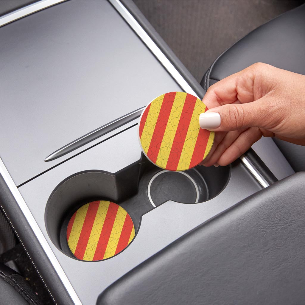 Nautical Flag Yankee| Absorbent Car Coasters | Set of 2 | Min 4