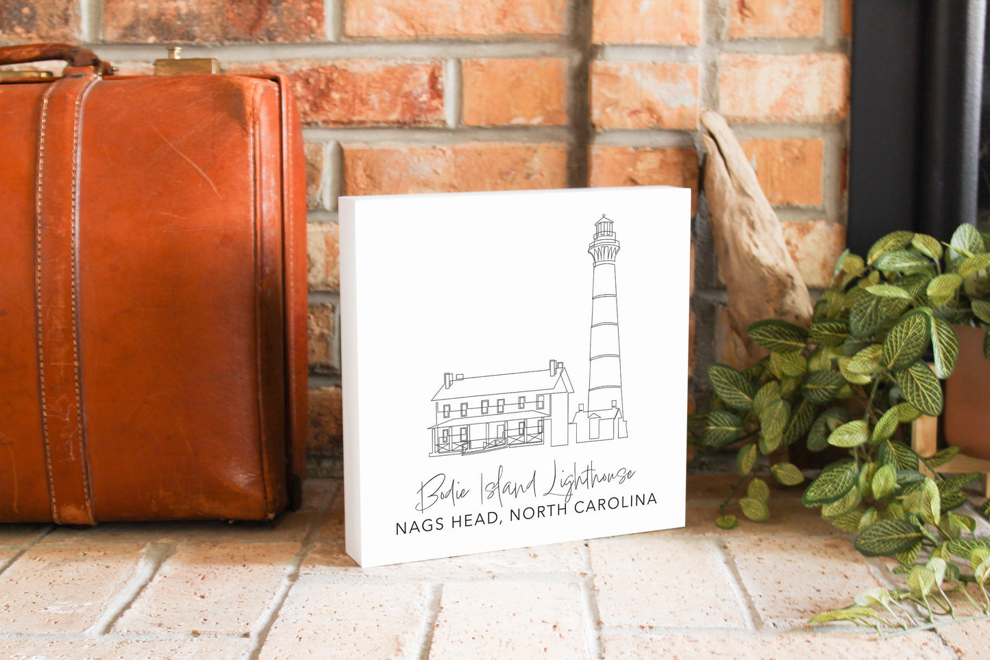 Bodie Island Lighthouse | Wood Block | Eaches | Min 2