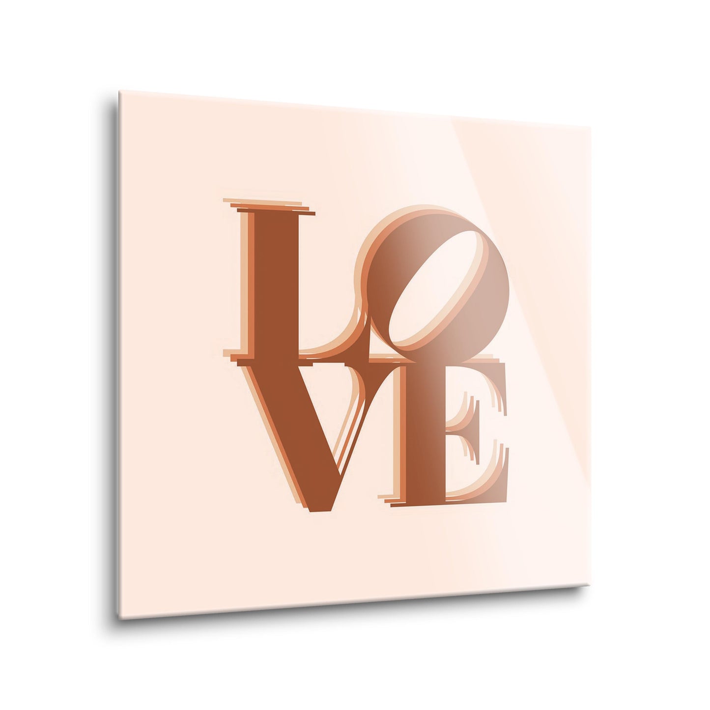 Modern Minimalist Pennsylvania Love Light | Hi-Def Glass Art | Eaches | Min 2