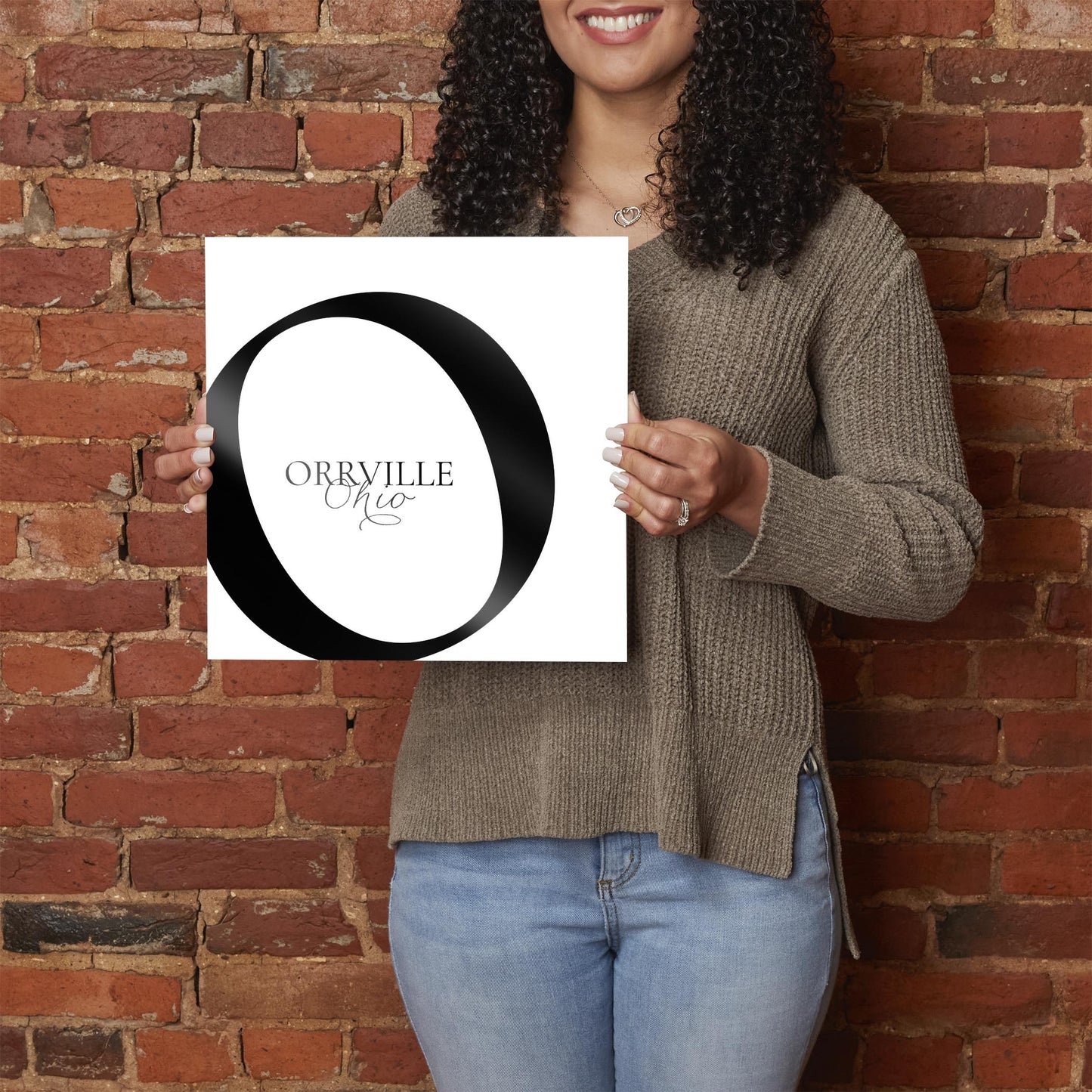 Orrville Oh Minimal Monogram | Hi-Def Glass Art | Eaches | Min 1