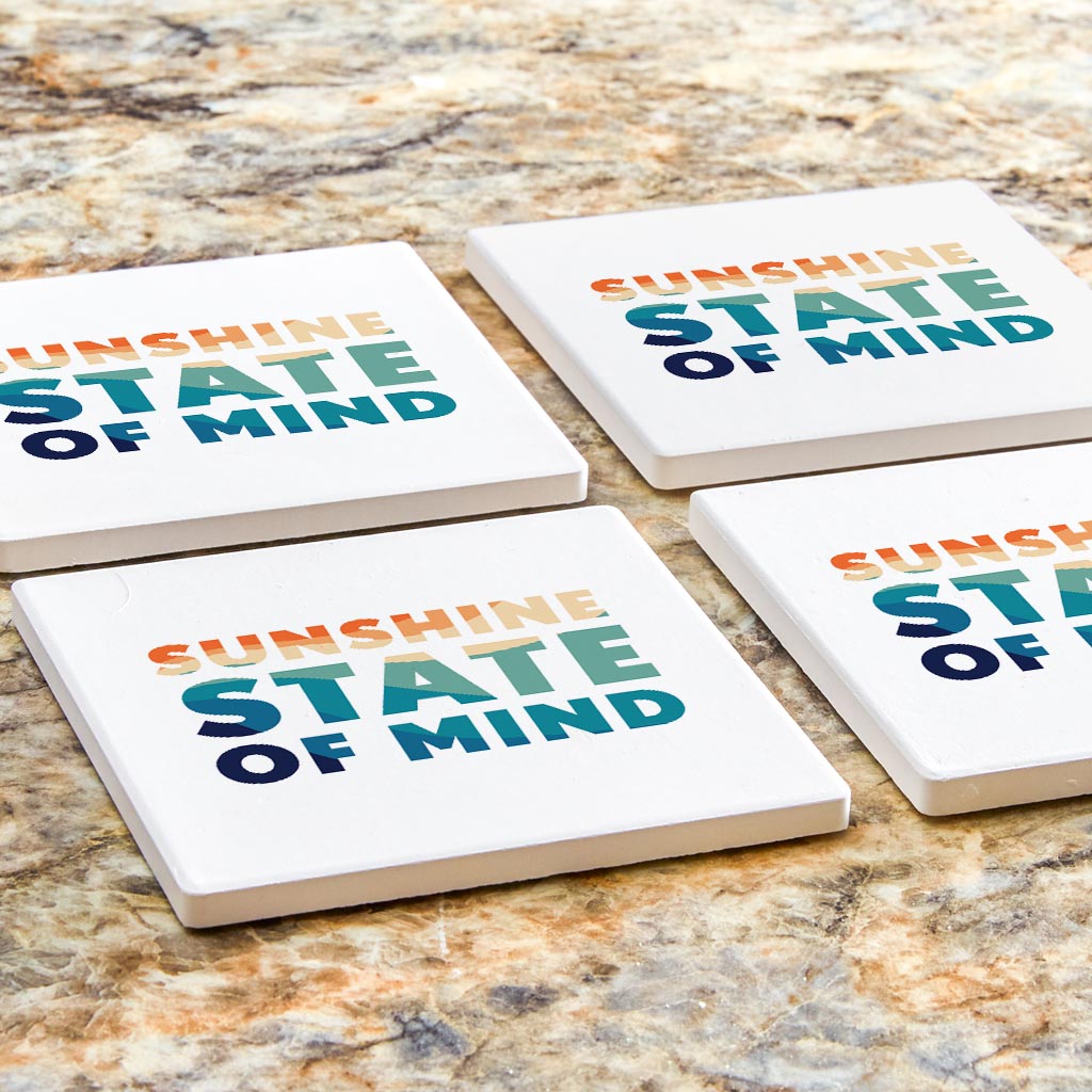 Sunshine State Of Mind | Absorbent Coasters | Set of 4 | Min 2