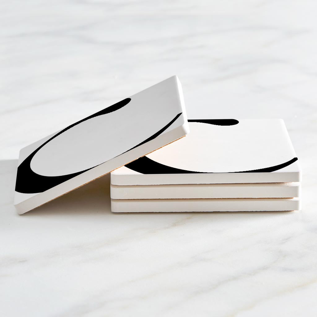 Minimal Monogram C | Absorbent Coasters | Set of 4 | Min 2