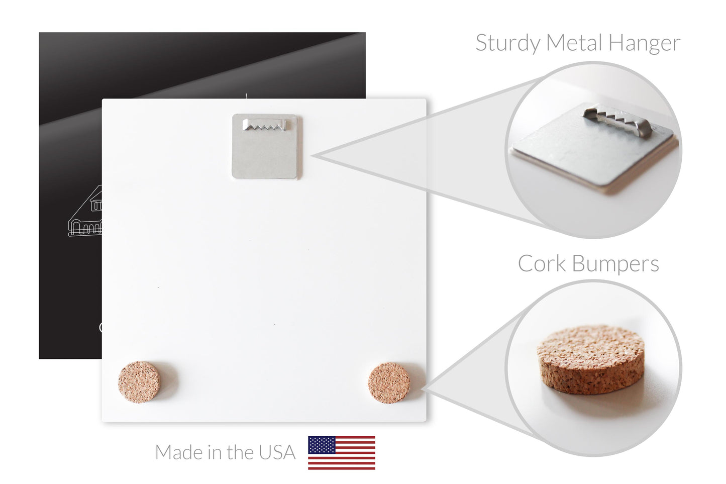 Black Portland Head Light | Hi-Def Glass Art | Eaches | Min 2