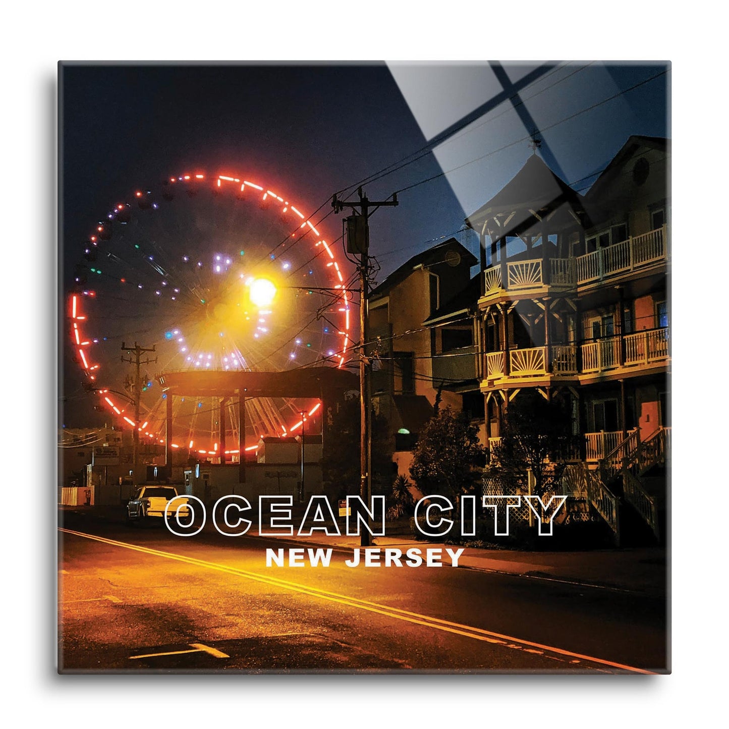OCNJ Photo With Text | Hi-Def Glass Art | Eaches | Min 1