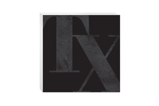 Modern Black Texas Initials | Wood Block | Eaches | Min 2