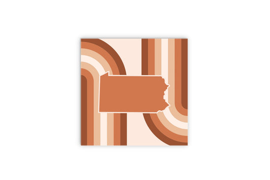 Modern Minimalist Pennsylvania State | Wood Sign | Eaches | Min 2