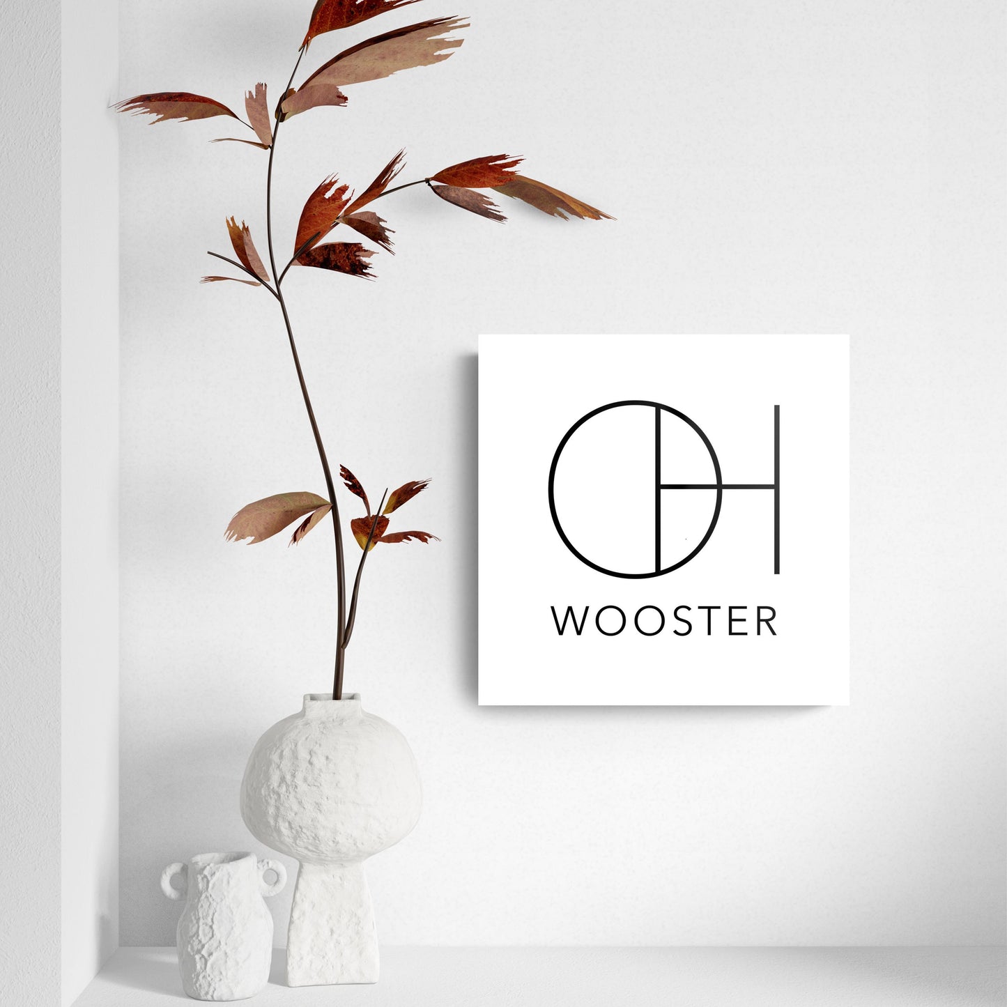Wooster Oh State Initials And City Name | Hi-Def Glass Art | Eaches | Min 2