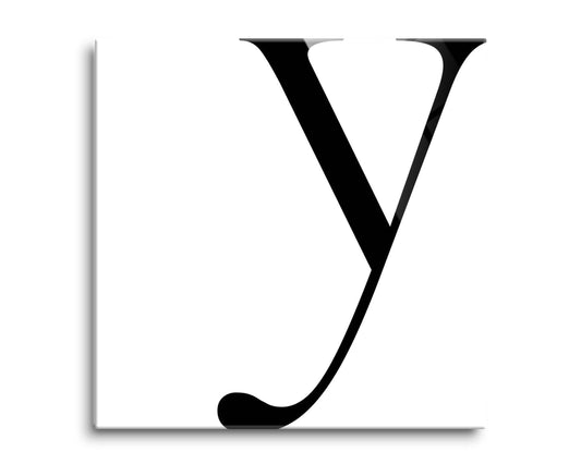 Minimal Monogram Y | Hi-Def Glass Art | Eaches | Min 2