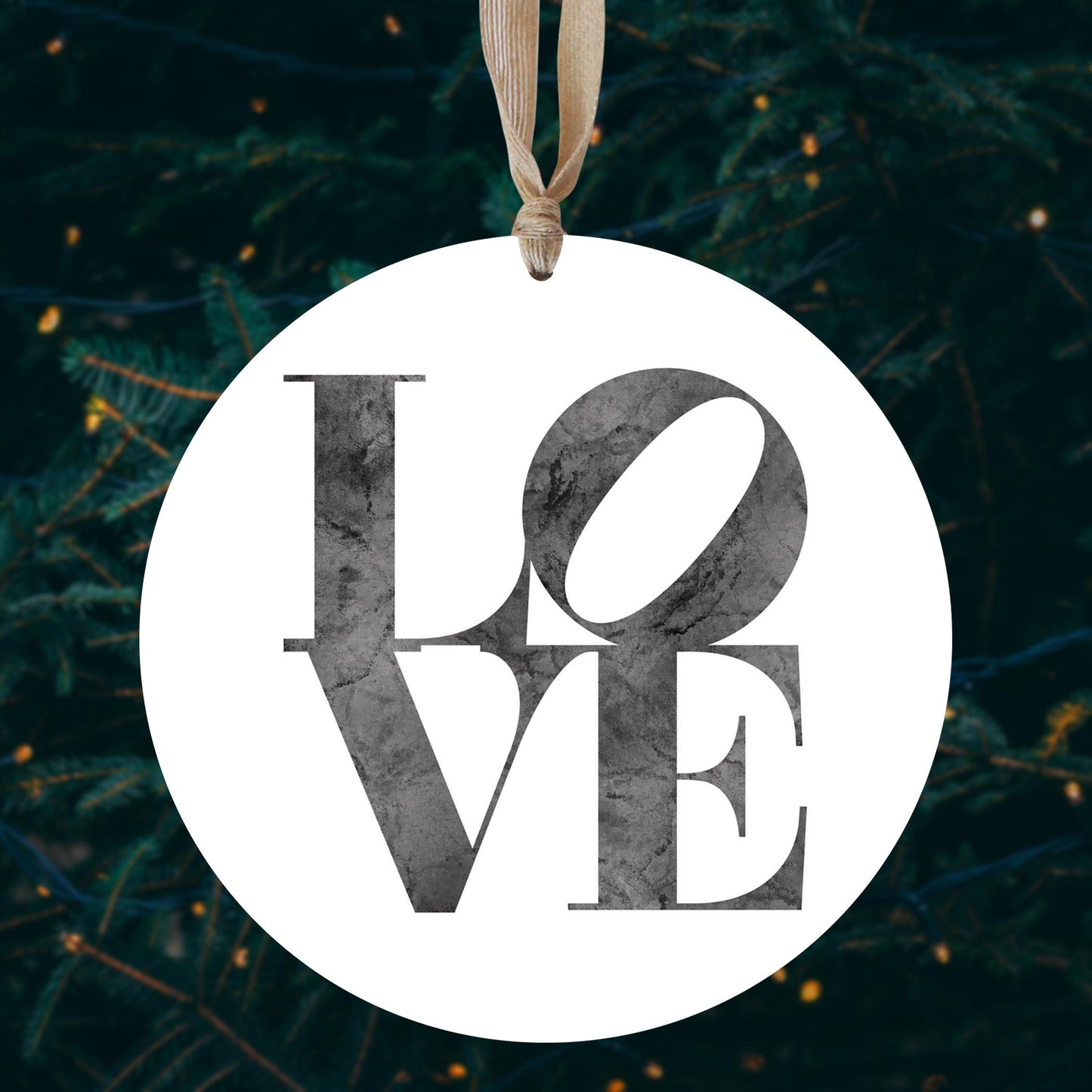 Minimalistic B&W Pennsylvania Love Light | Wood Ornament | Eaches | Min 1