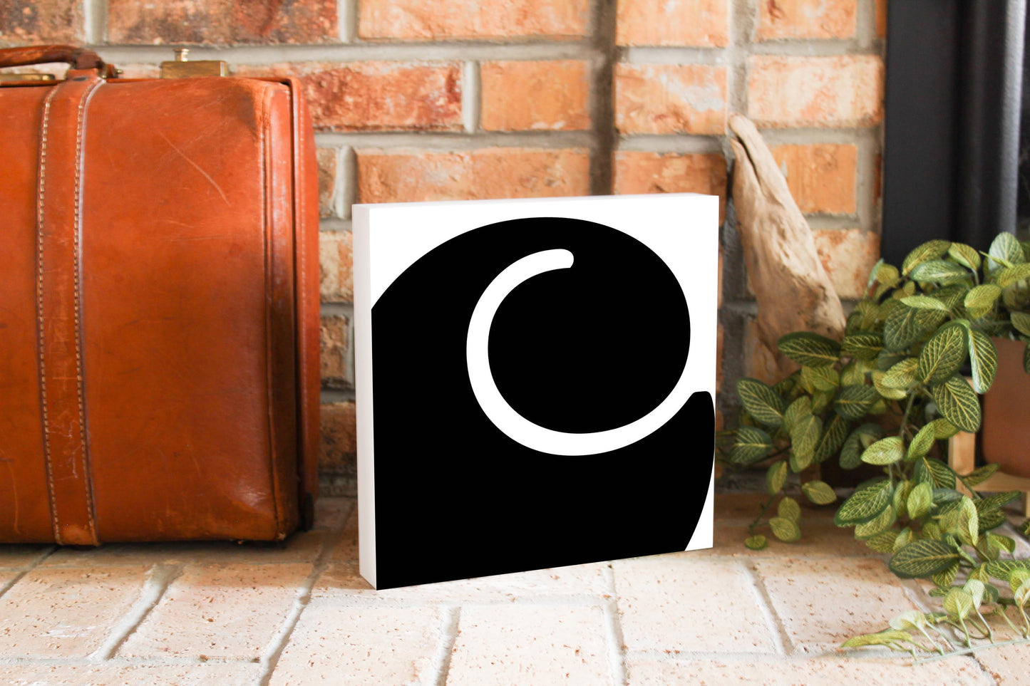 Fun Chunky Monogram C | Wood Block | Eaches | Min 2