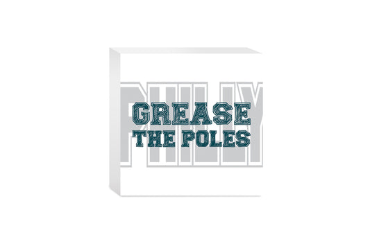 Modern Minimalist Pennsylvania Grease The Poles | Wood Block | Eaches | Min 4
