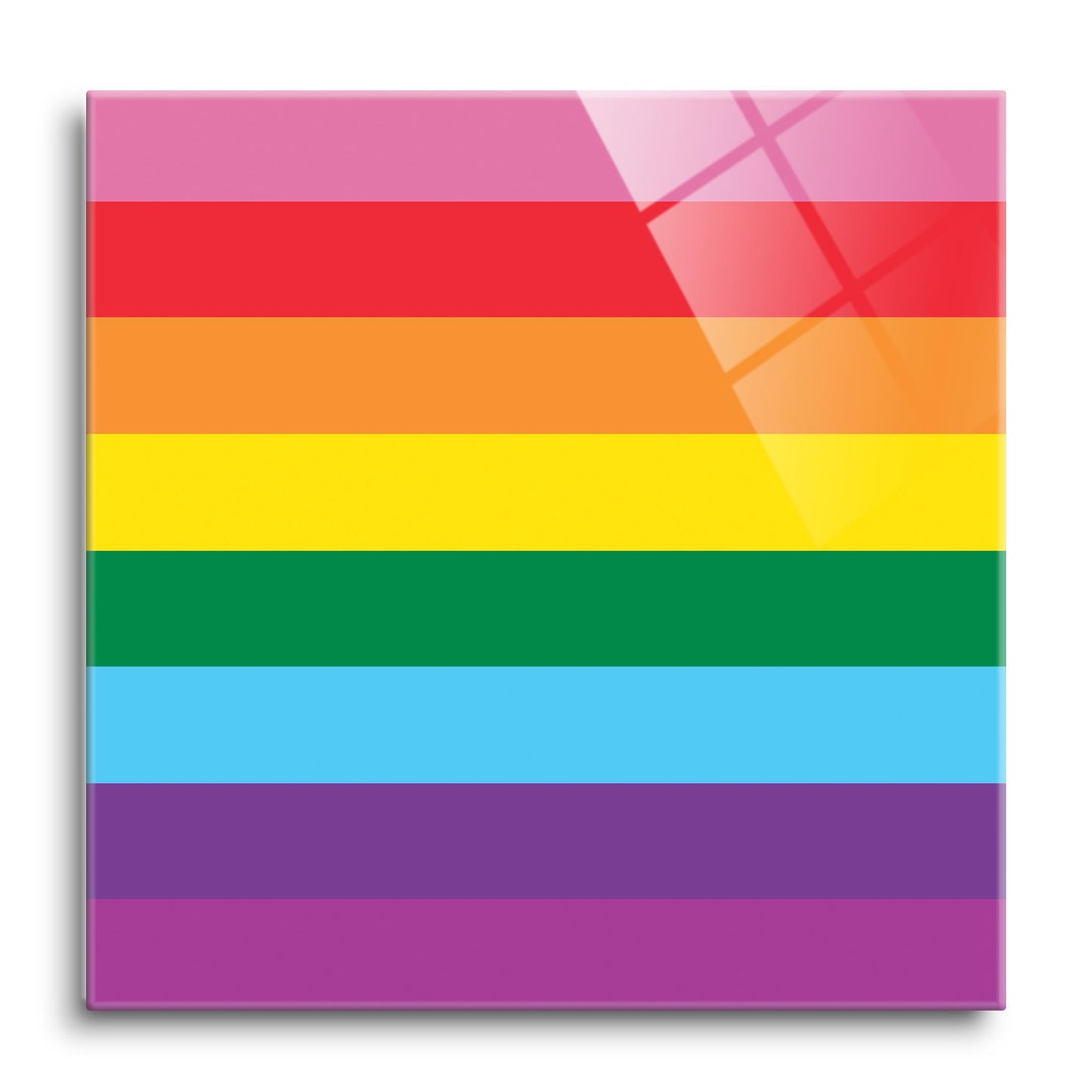 Original Pride Flag Colors | Hi-Def Glass Art | Eaches | Min 1