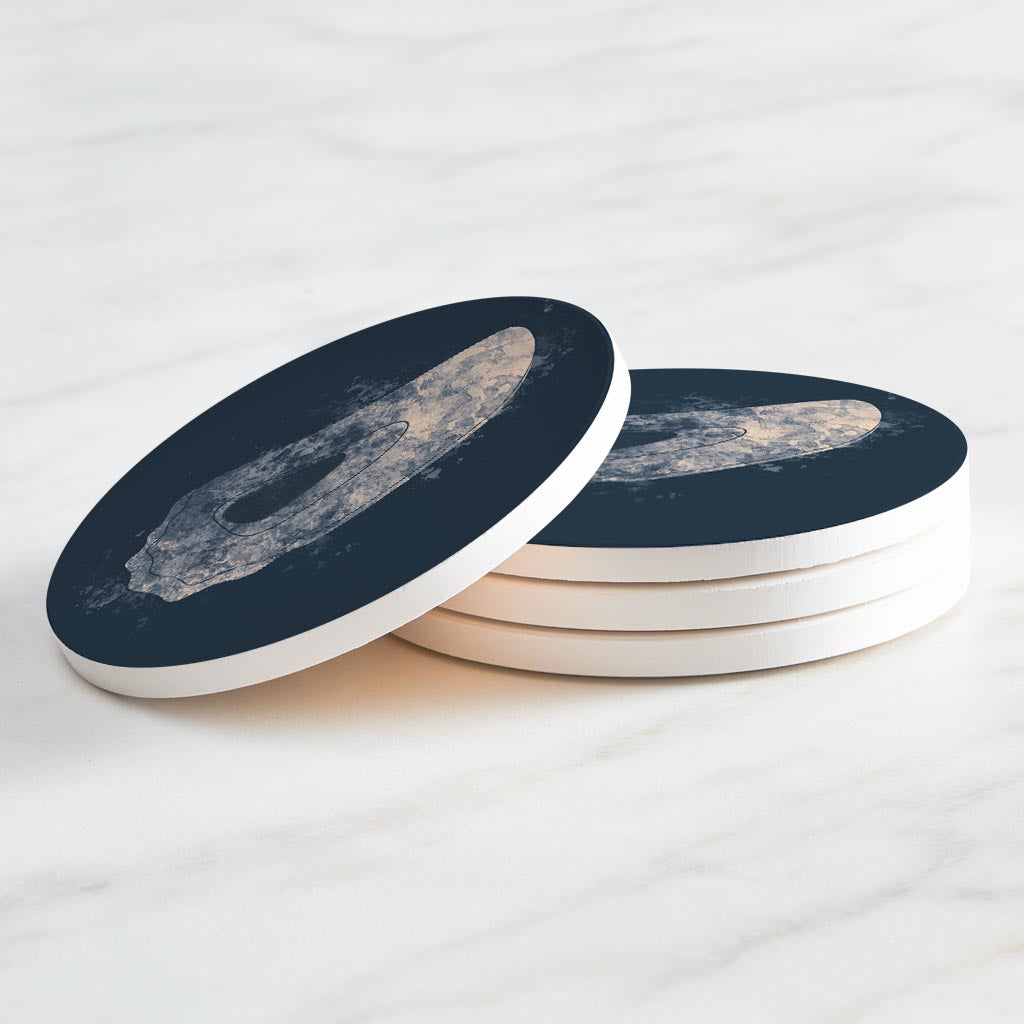 Louisiana Colorful Water Color Oyster | Absorbent Coasters | Set of 4 | Min 2