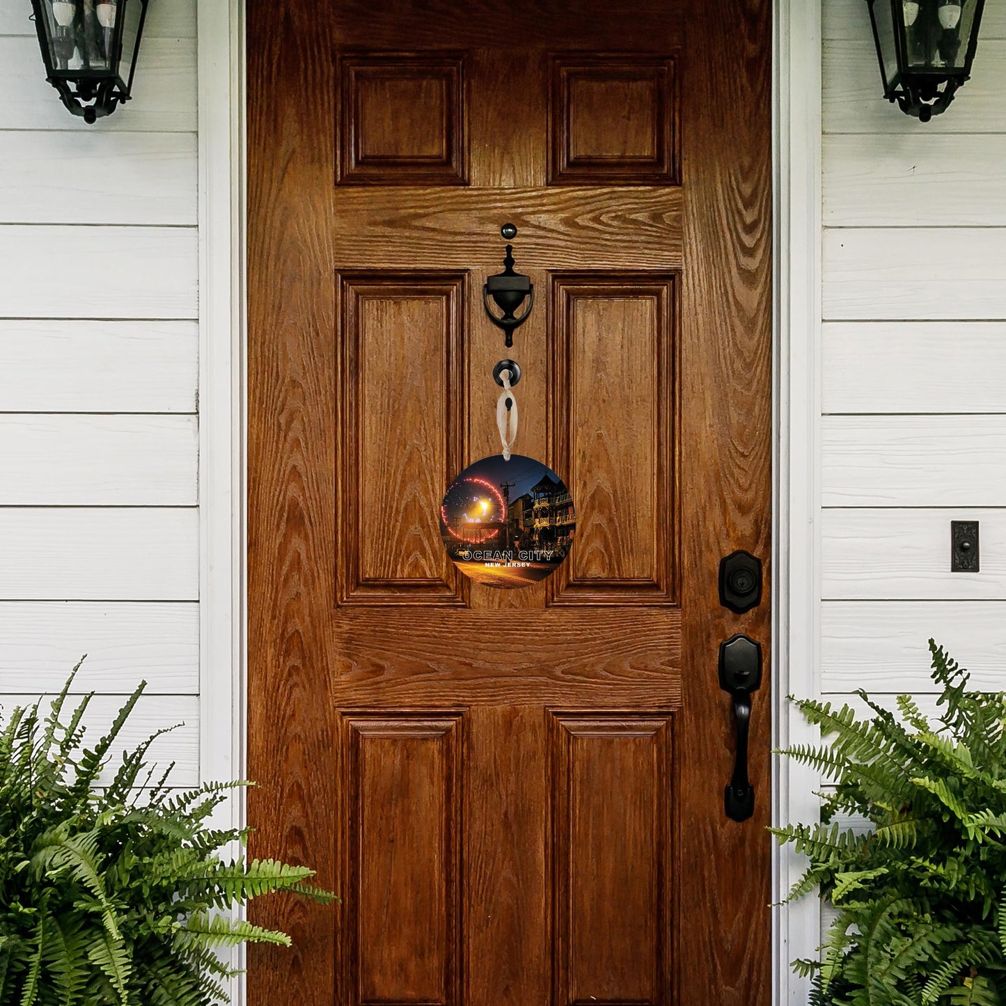 OCNJ Photo With Text | Wood Ornament | Eaches | Min 1