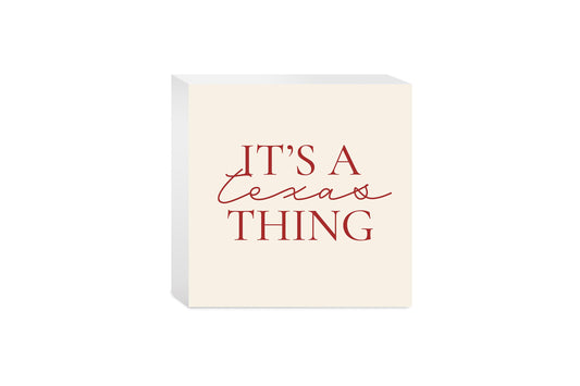 Modern Minimalist Texas It S A Texas Thing | Wood Block | Eaches | Min 4