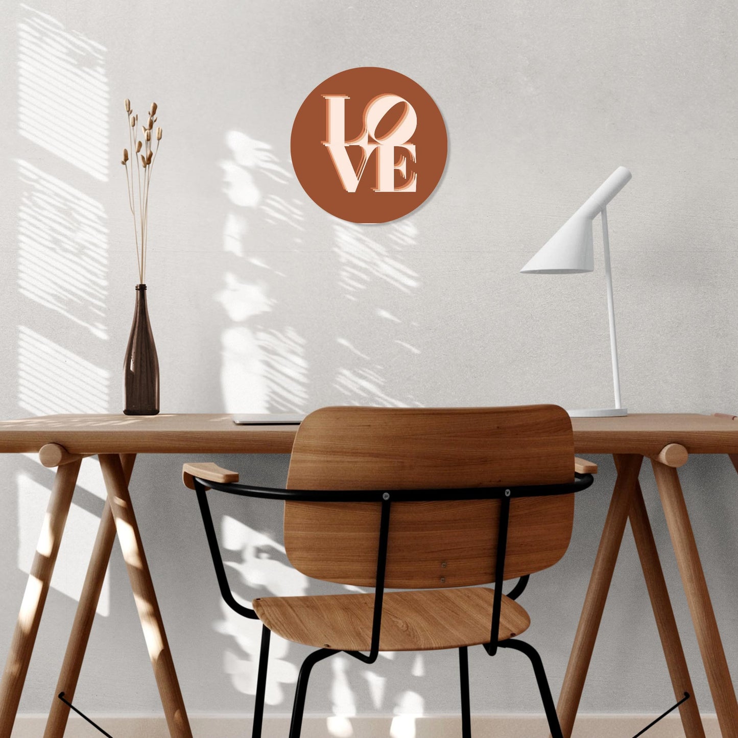 Modern Minimalist Pennsylvania Love Dark | Wood Sign | Eaches | Min 1