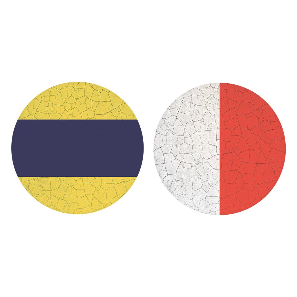 Nautical Flags | Absorbent Car Coasters | Set of 2 | Min 4